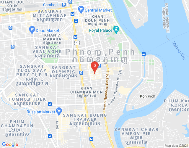 Map of BKK 1, Boeng Keng Kang, Phnom Penh