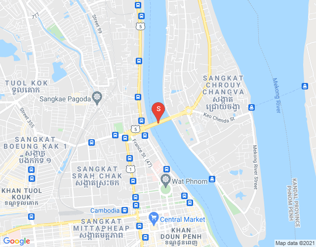 Map of Chroy Changvar, Phnom Penh