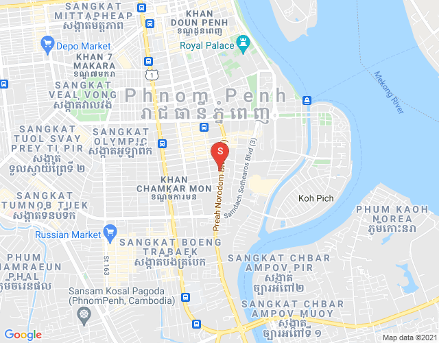 万景岗1分区（BKK1), 波哥堪, 金边地图