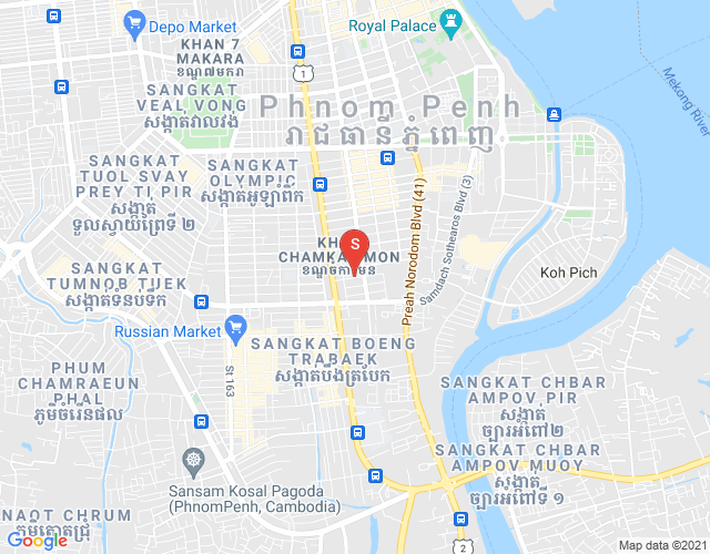 Mapa: BKK 1, Boeng Keng Kang, Phnom Penh