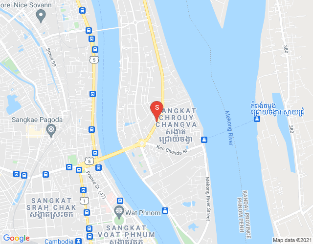 Map of Chroy Changvar, Phnom Penh