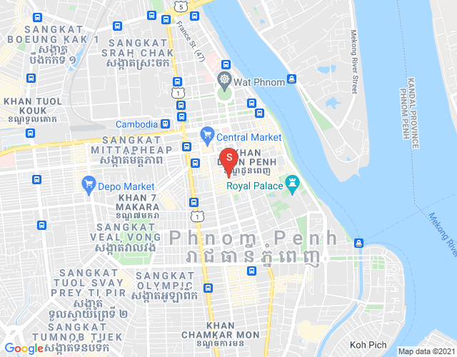 Map of Phsar Thmei III, Daun Penh, Phnom Penh