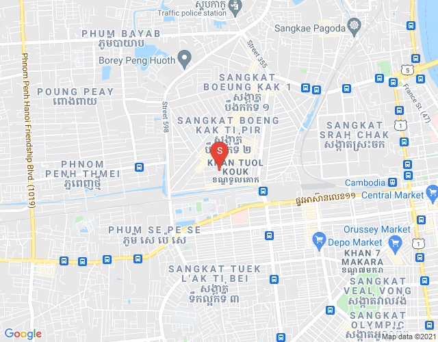 Boeng Kak 2, 堆谷区, 金边地图