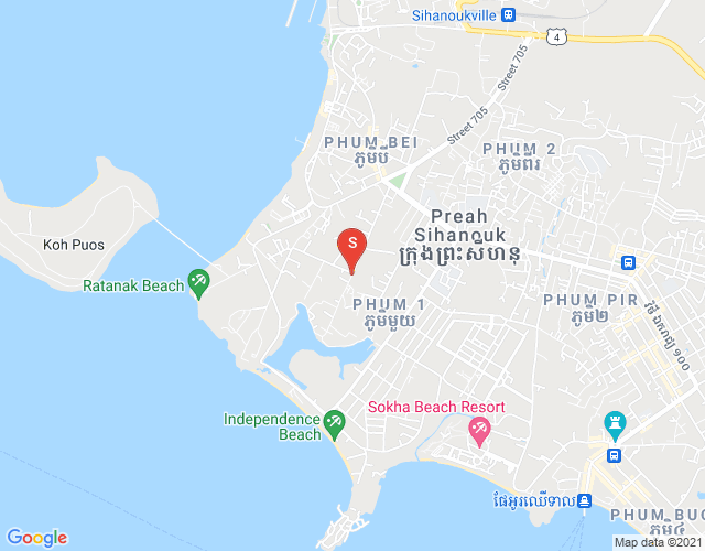 Map of Sangkat Bei, Sihanoukville