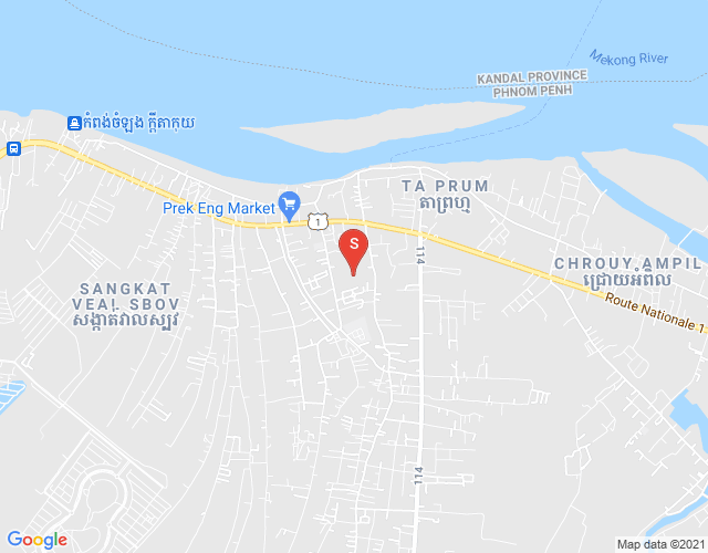 Mapa: Preaek Aeng, Chbar Ampov, Phnom Penh