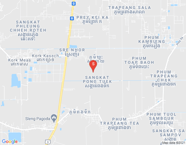 Mapa: 30m, Pong Tuek, Dangkao, Phnom Penh