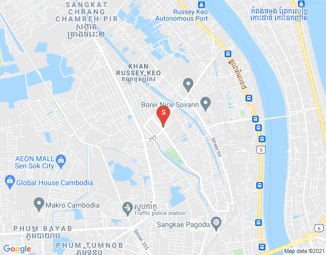 Mapa: Russey Keo, Phnom Penh