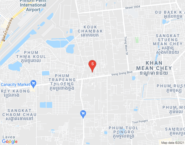 Map of Chaom Chau, Por Sen Chey, Phnom Penh