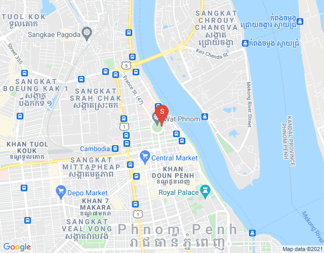ផែនទី វត្តភ្នំ, ដូនពេញ, ភ្នំពេញ