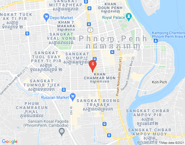 Map of BKK 3, Boeng Keng Kang, Phnom Penh