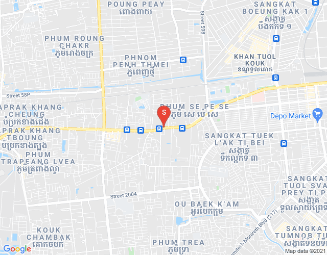 Mapa: Tuek Thla, Sen Sok, Phnom Penh
