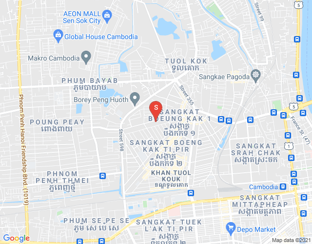 Map of 337 Street, Boeung Kak 1, Toul Kork, Phnom Penh