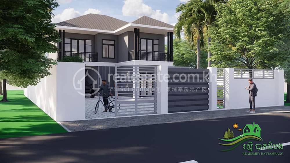 Borey Reaksmey Battambang | Villa À vendre à, OMal, Battambang, Battambang
