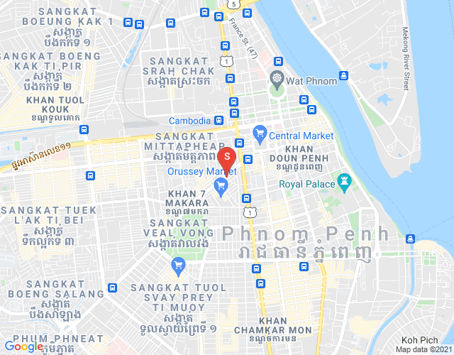 Map of East Sen Sok Condominium