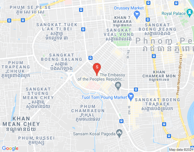 Mapa: Tumnob Tuek, Boeng Keng Kang, Phnom Penh