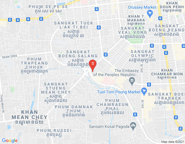 Mapa: Tuek L'ak 1, Toul Kork, Phnom Penh
