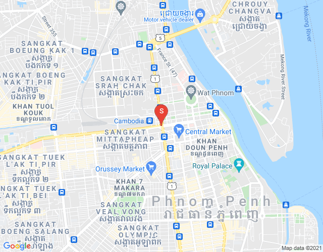 Mapa: PROPERTIES DABEST, Boeng Reang, Daun Penh, Phnom Penh
