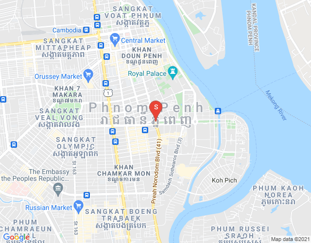 Map of Dabest properties, BKK 1, Boeng Keng Kang, Phnom Penh