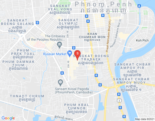 Mapa: BKK 1, Boeng Keng Kang, Phnom Penh