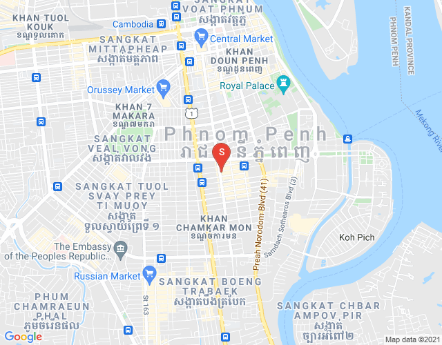 Mapa: BKK 1, Boeng Keng Kang, Phnom Penh