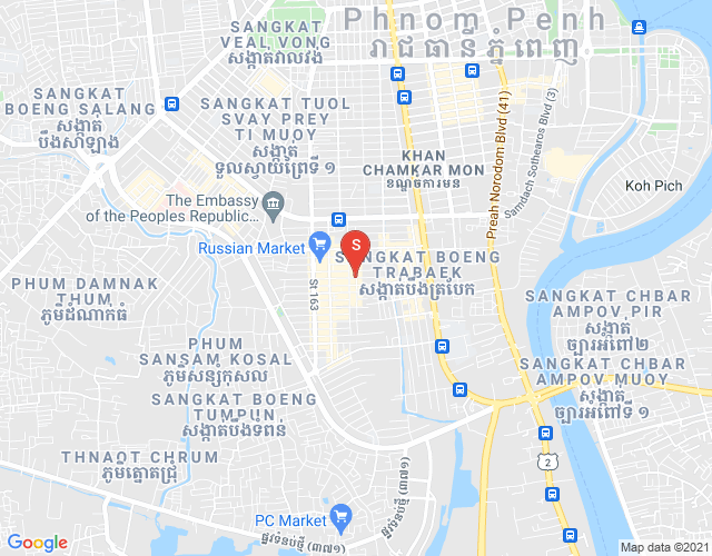 BKK 1, ボンケンコン, プノンペンの地図