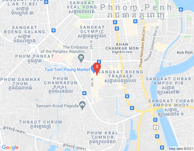 Карта PROPERTIES DABEST, Тул Том Пунг 1, Чамкармон, Пномпень