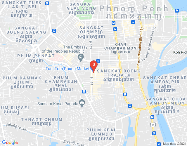 Mapa: Toul Tum Poung 1, Chamkarmon, Phnom Penh