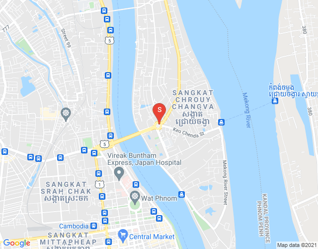 Map of Properties  DaBest, Chroy Changvar, Phnom Penh