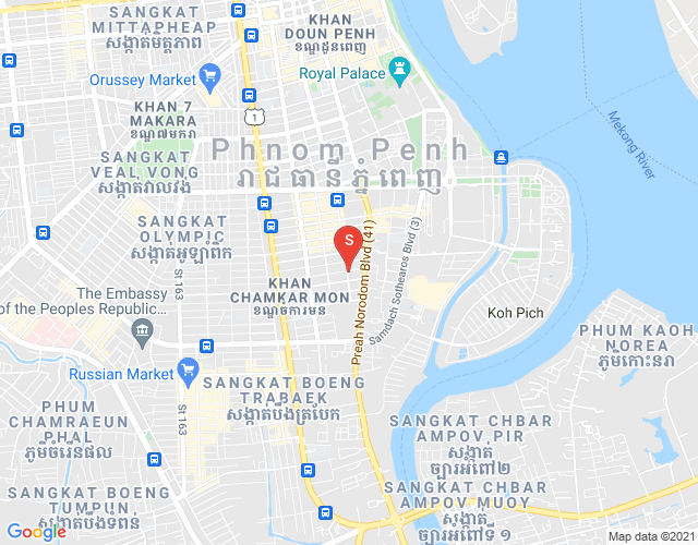 Mapa: PROPERTIES DABEST, Boeung Prolit, 7 Makara, Phnom Penh
