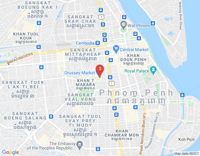 Mapa: Properties  DaBest, Boeung Prolit, 7 Makara, Phnom Penh