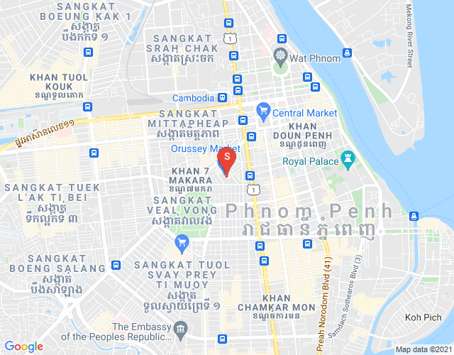 Mapa: Boeung Prolit, 7 Makara, Phnom Penh