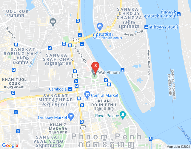 Map of Boeng Reang, Daun Penh, Phnom Penh