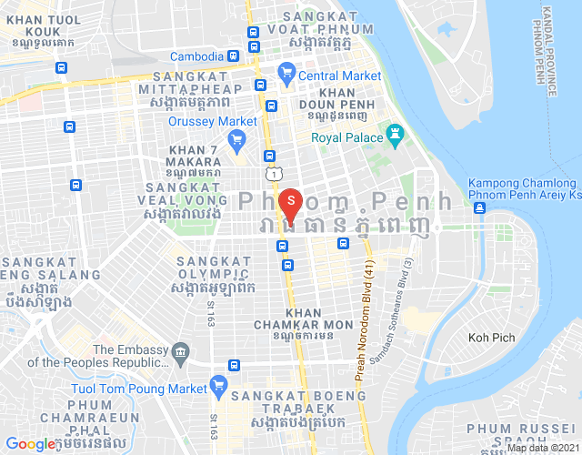 新金边, 森速区, 金边地图