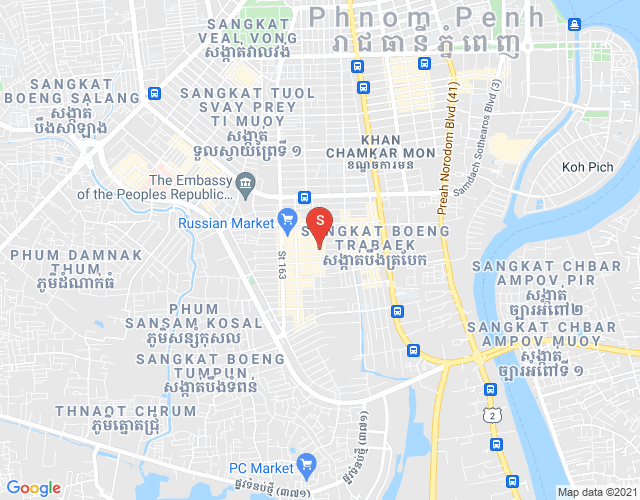 แผนที่ PROPERTIES CAMBODIA CO LTD PROPERTIES DABEST, BKK 1, บึงเกงกอง, พนมเปญ
