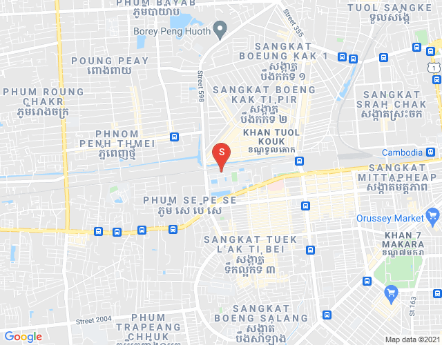 Mapa: Boeung Kak 2, Toul Kork, Phnom Penh