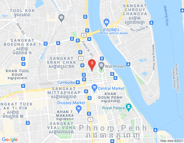 斯拉甲, 隆边区, 金边地图