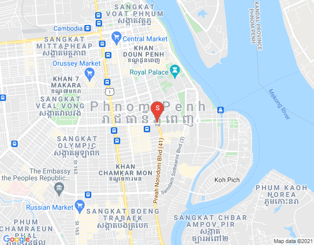 dabest Properties, BKK 1, ボンケンコン, プノンペンの地図