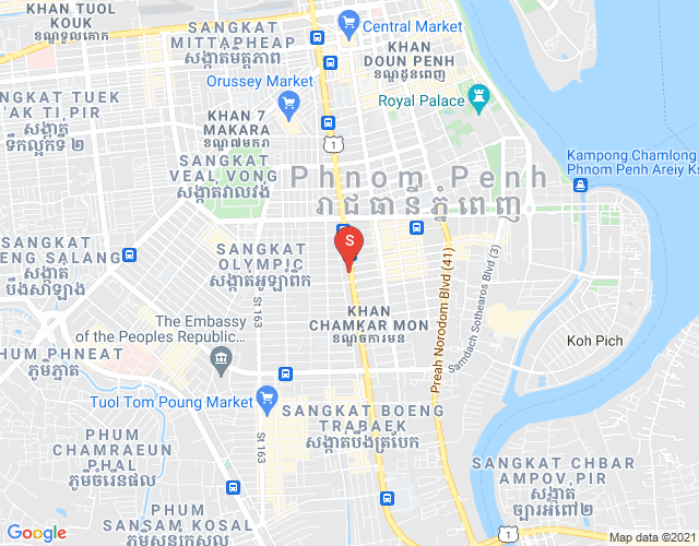 Map of dabest Properties, Toul Tum Poung 1, Chamkarmon, Phnom Penh