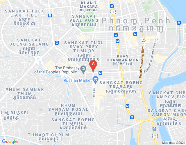 ផែនទី ទន្លេបាសាក់, ចំការមន, ភ្នំពេញ