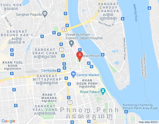 Map of Chey Chumneah, Daun Penh, Phnom Penh