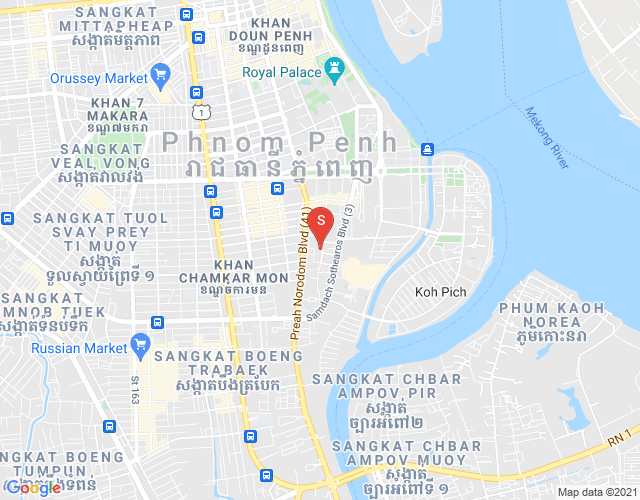 ផែនទី ទន្លេបាសាក់, ចំការមន, ភ្នំពេញ