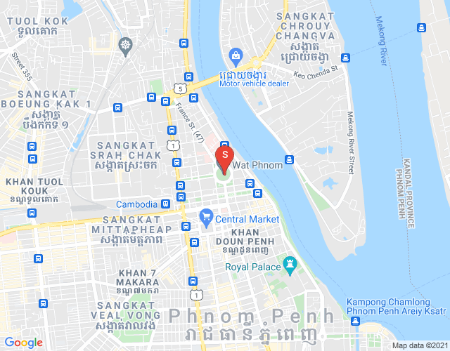 Mapa: PROPERTIES DABEST, Srah Chak, Daun Penh, Phnom Penh