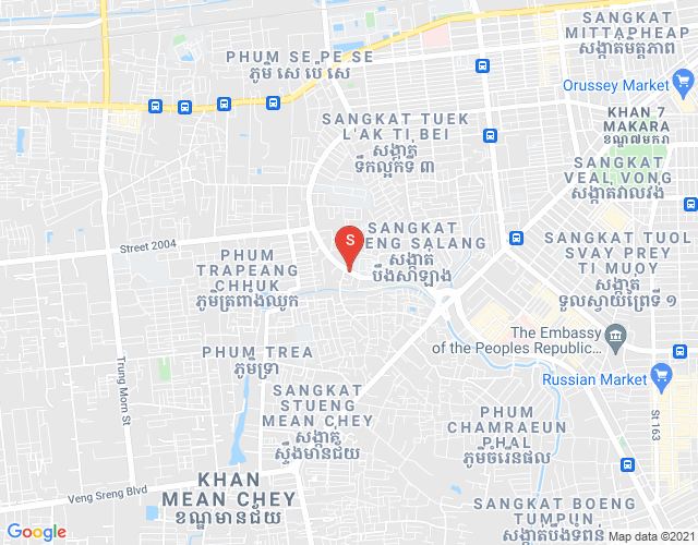 Map of RATANA PLAZA TOP APARTMENT