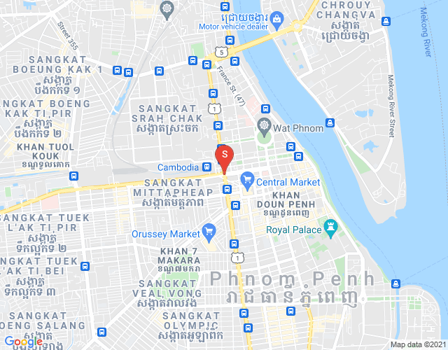 Mapa: PROPERTIES  DABEST, BKK 1, Boeng Keng Kang, Phnom Penh