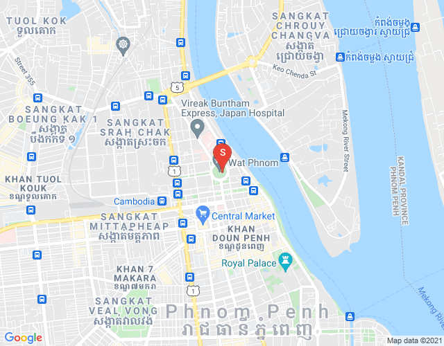 CAMBODIA CO LTD PROPERTIES DABEST PROPERTIES, 万景岗3分区（BKK3), 波哥堪, 金边地图