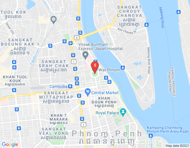 DABEST PROPERTIES, スラチャク, ドーンペン, プノンペンの地図