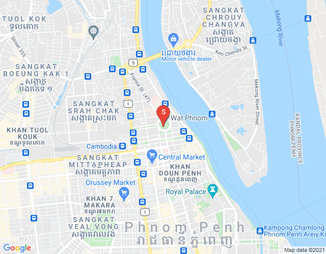 Map of PROPERTIES DABEST, BKK 1, Boeng Keng Kang, Phnom Penh