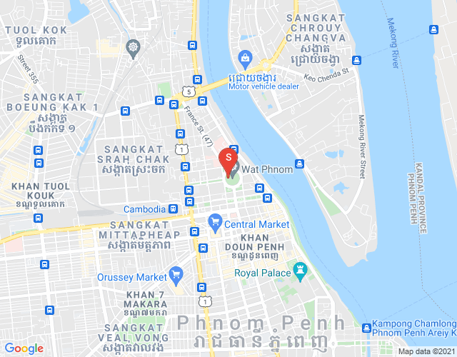 Map of PROPERTIES DABEST, BKK 1, Boeng Keng Kang, Phnom Penh