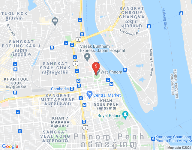 Mapa: PROPERTIES DABEST, Boeung Kak 1, Toul Kork, Phnom Penh