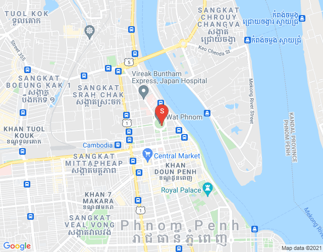 Mapa: DABEST PROPERTIES, Srah Chak, Daun Penh, Phnom Penh